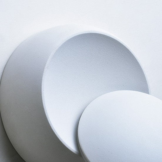 Applique murale LED ronde dorée rotative 360° au design moderne