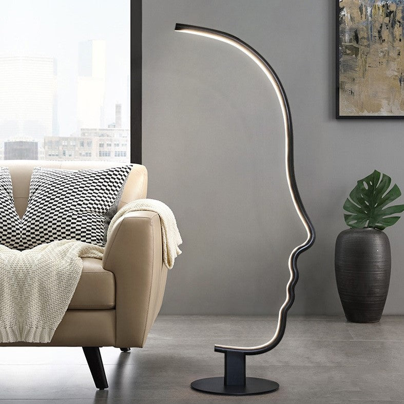 Lampadaire visage design moderne