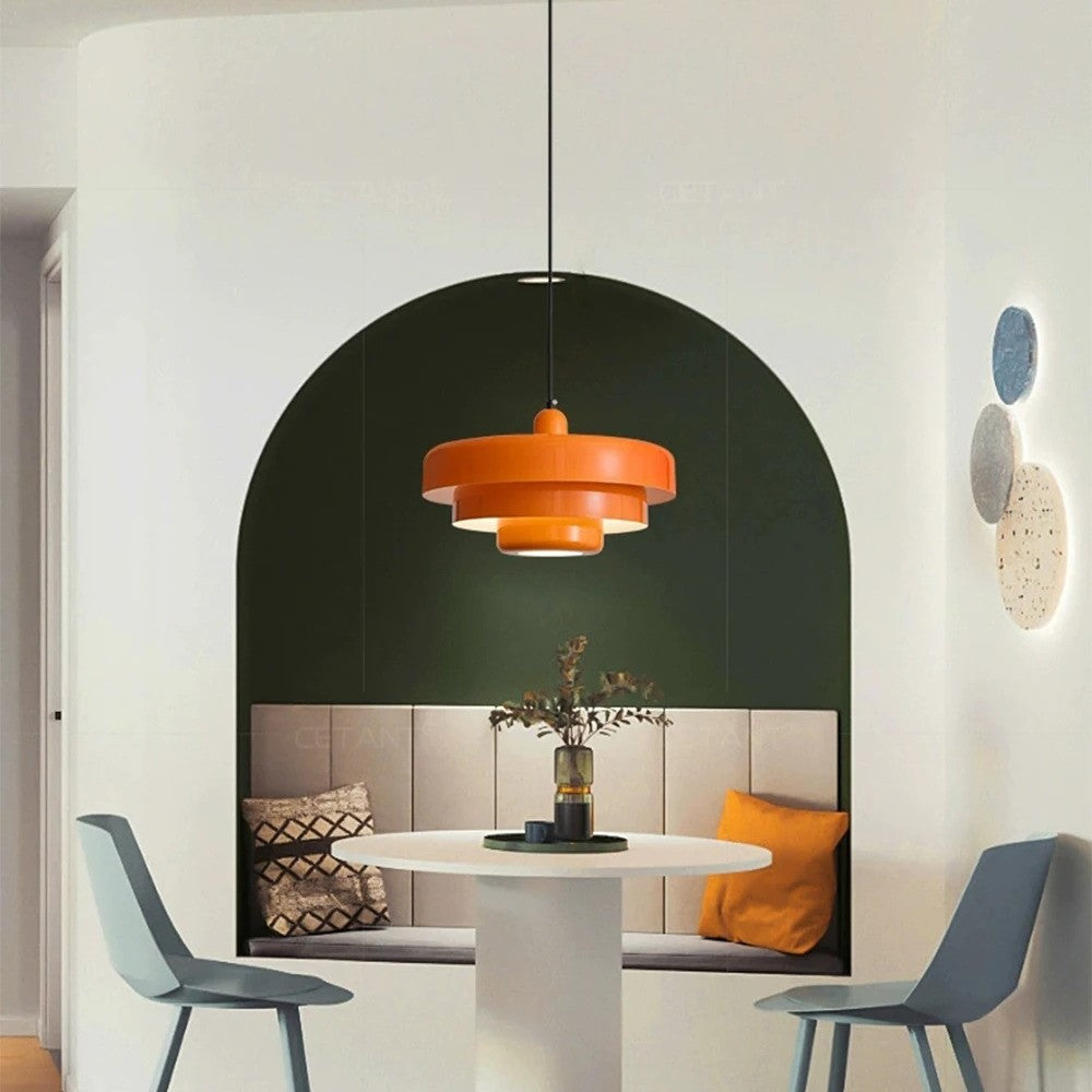 Suspension colorée design | Style rétro vintage