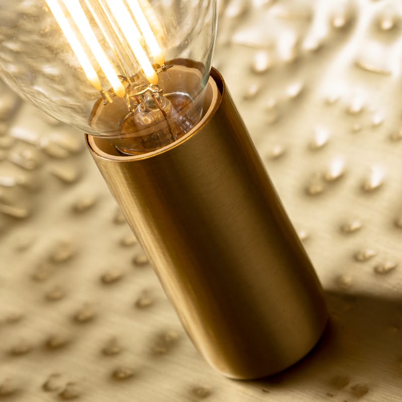 Elegante Pendelleuchte | Gehämmerte Kupferspäne