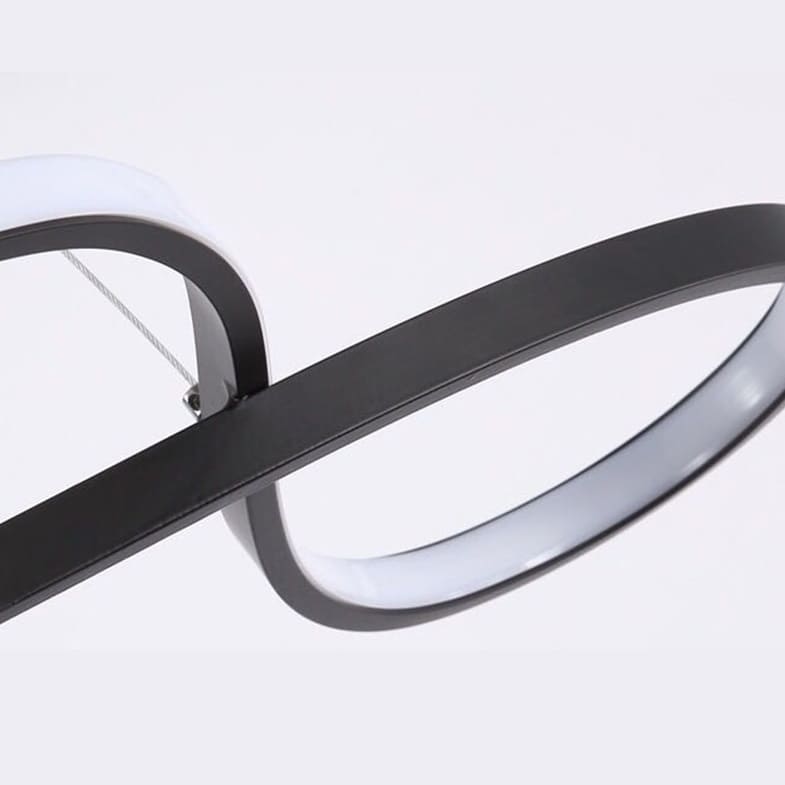 Suspension LED élégante en aluminium | Clef de sol