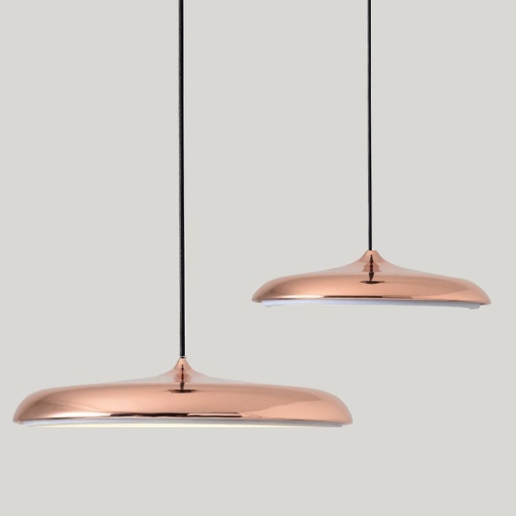 Suspension à LED au design nordique et circulaire en forme de disque