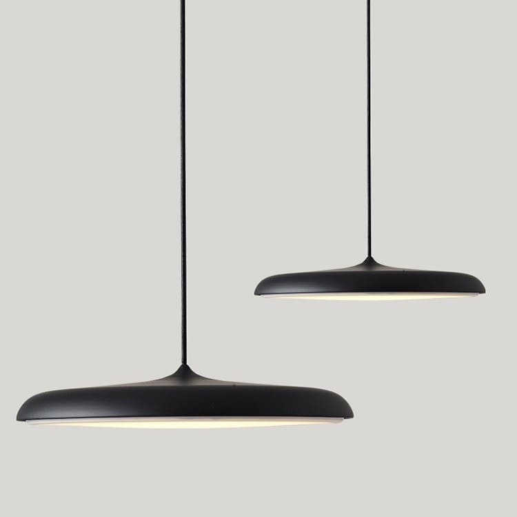 Suspension à LED au design nordique et circulaire en forme de disque