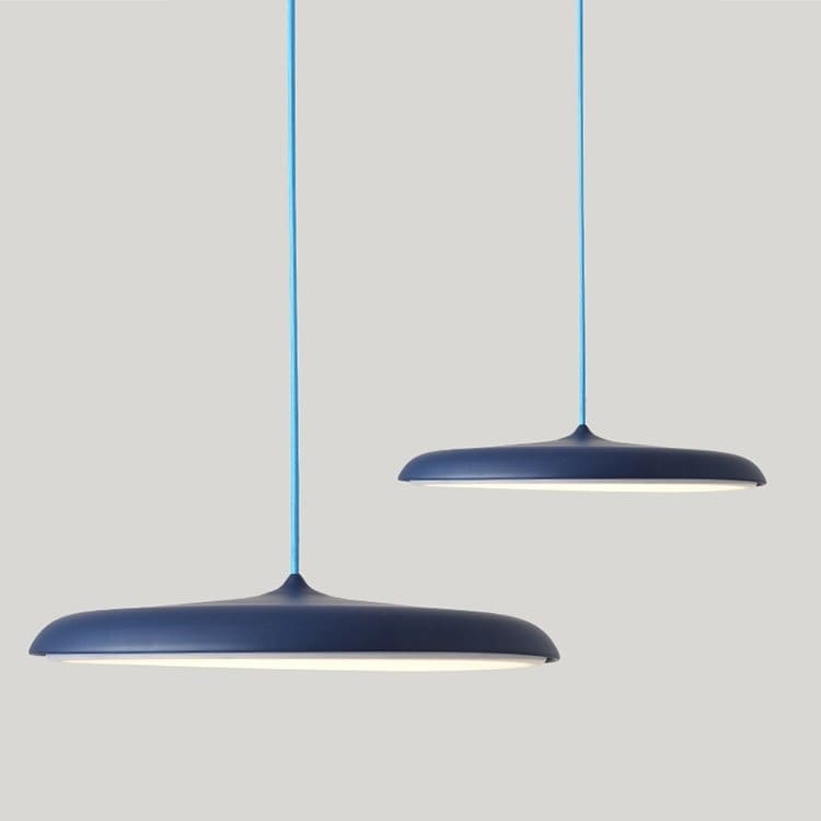 Suspension à LED au design nordique et circulaire en forme de disque