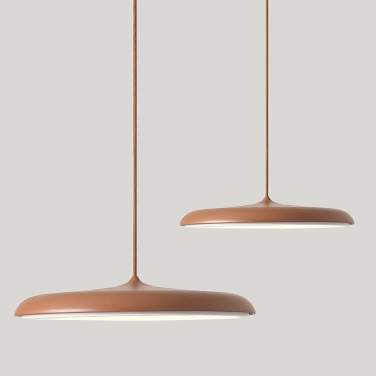 Suspension à LED au design nordique et circulaire en forme de disque