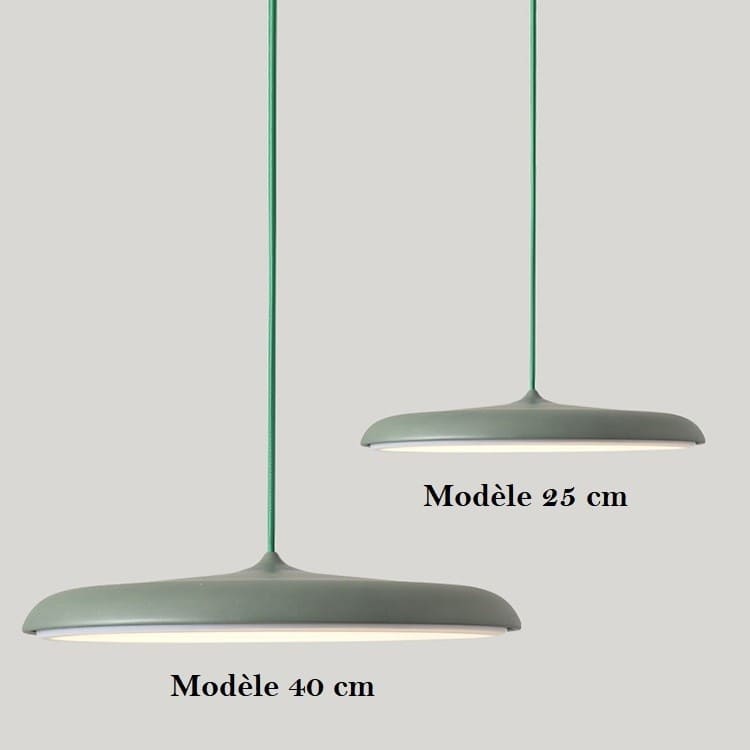 Suspension à LED au design nordique et circulaire en forme de disque