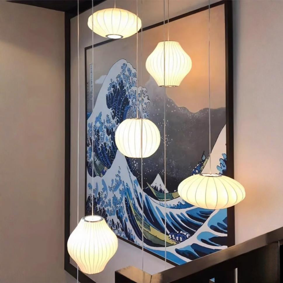 Suspension au design aérien | Style Japandi