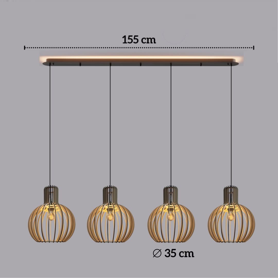 Suspension en bois scandinave | Woody