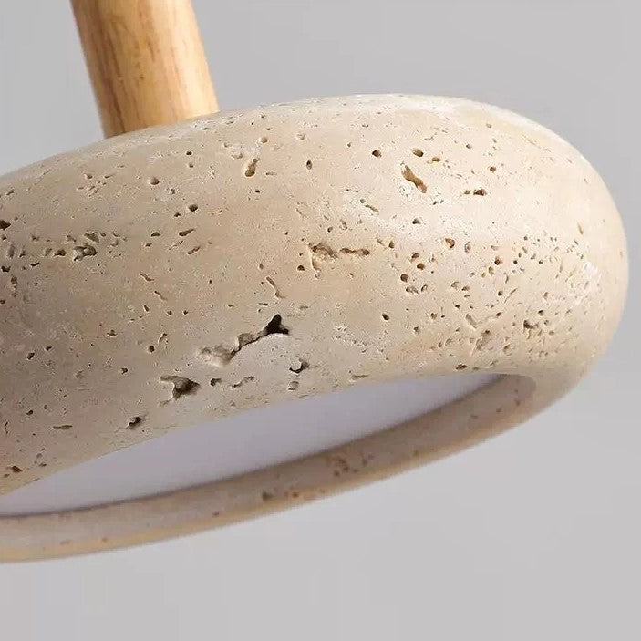 Suspension élégante pierre naturelle | Style wabi sabi