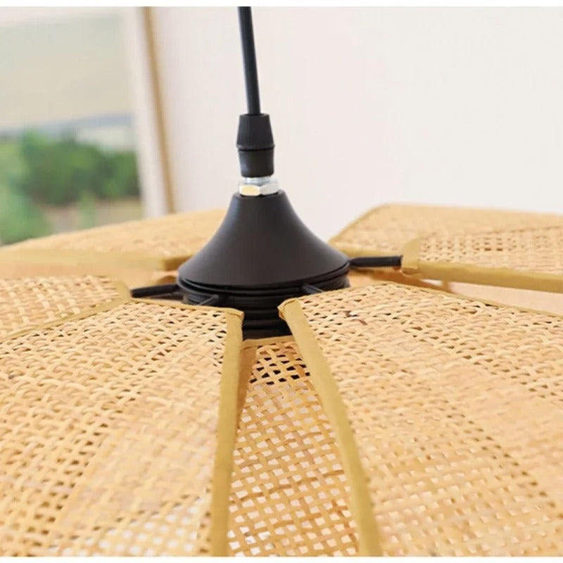 Suspension aérienne rotin | Style floral bohème