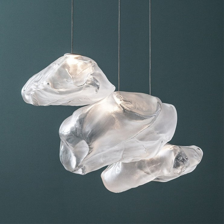Suspension design verre soufflé | Style aérien contemporain