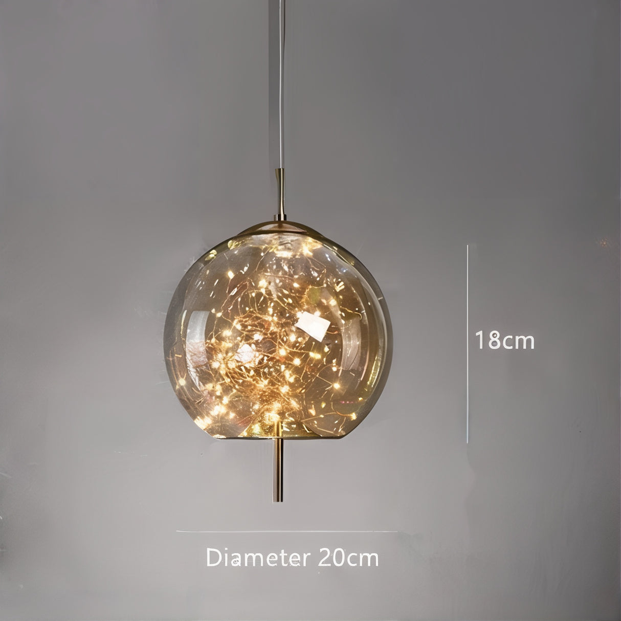 Suspension verre soufflé | Style contemporain féerique