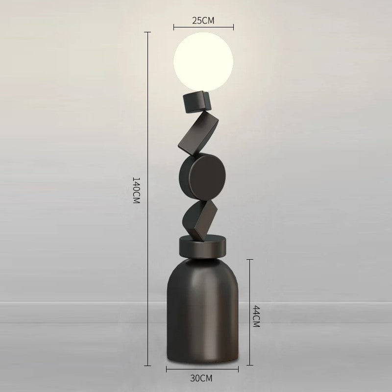 Lampadaire artistique, élégant et contemporain