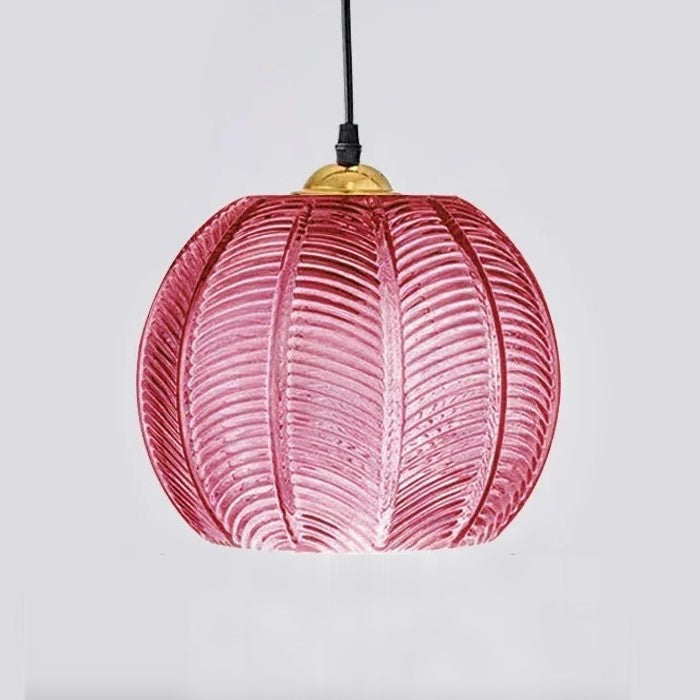 Suspension verre soufflé coloré | Style vintage