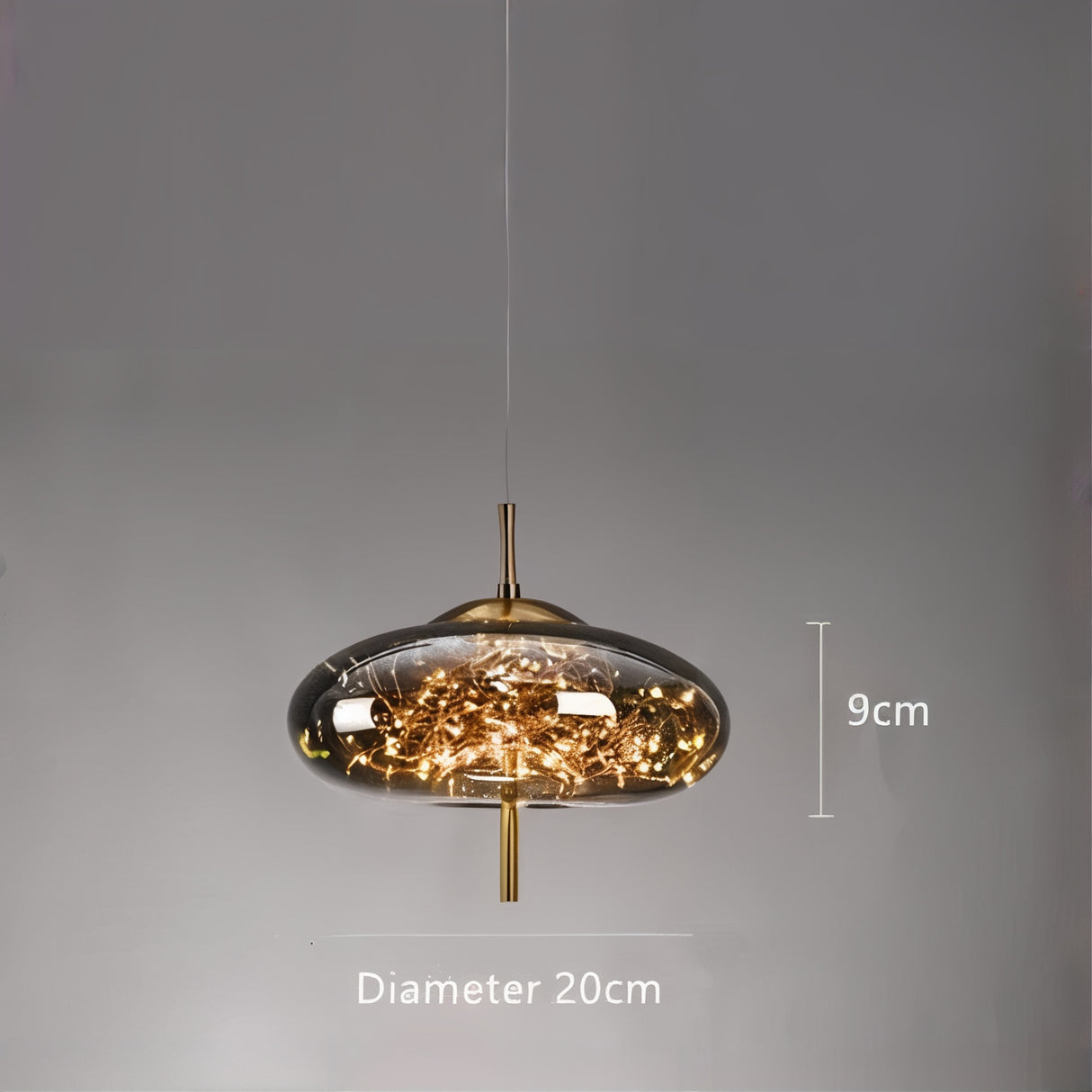 Suspension verre soufflé | Style contemporain féerique