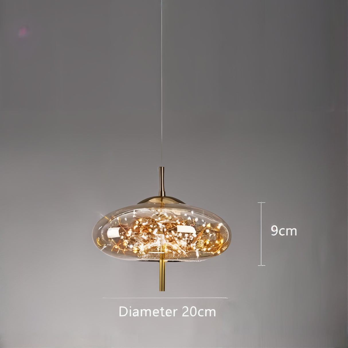 Suspension verre soufflé | Style contemporain féerique