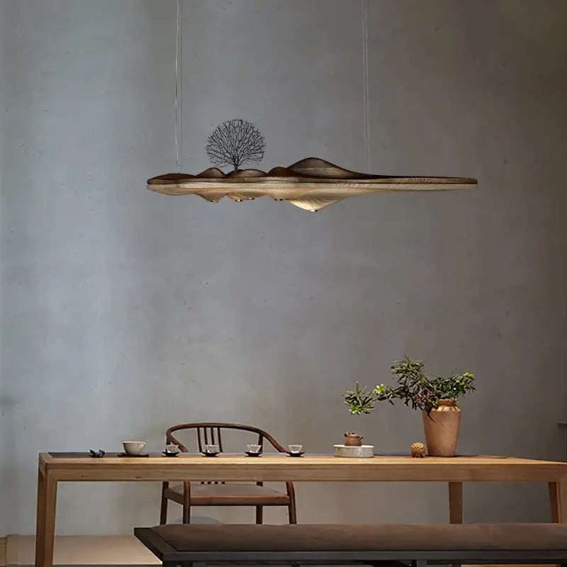 Lustre artistique | Bois véritable