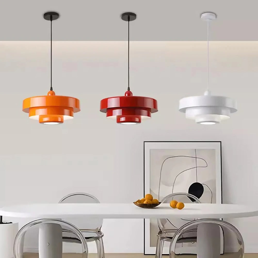 Suspension colorée design | Style rétro vintage