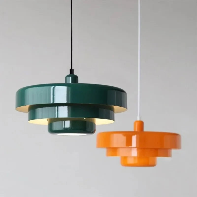 Suspension colorée design | Style rétro vintage