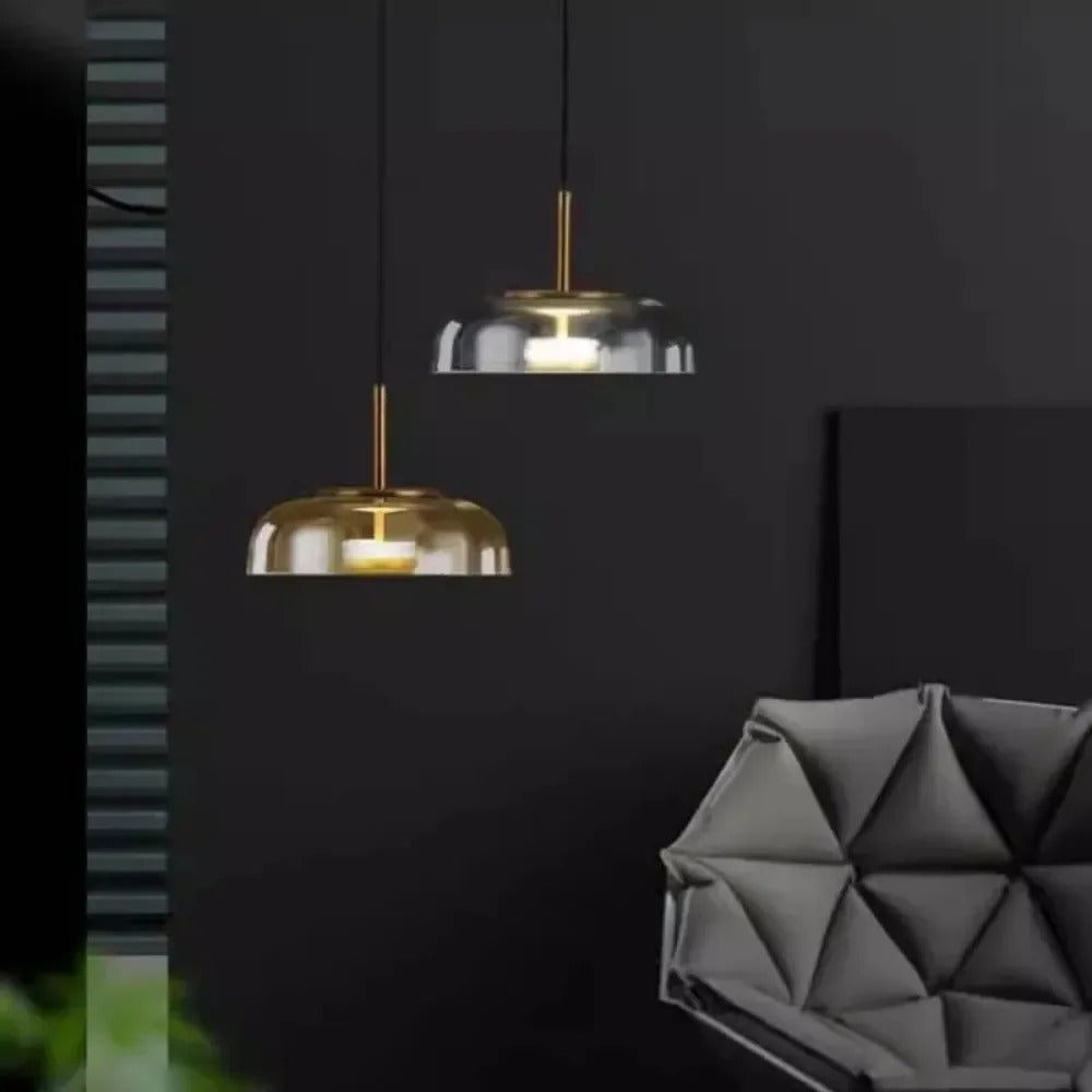 Suspension aérienne en verre | Style contemporain
