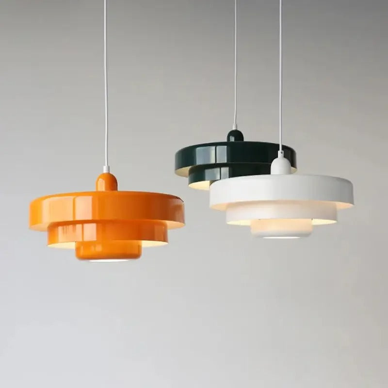 Suspension colorée design | Style rétro vintage