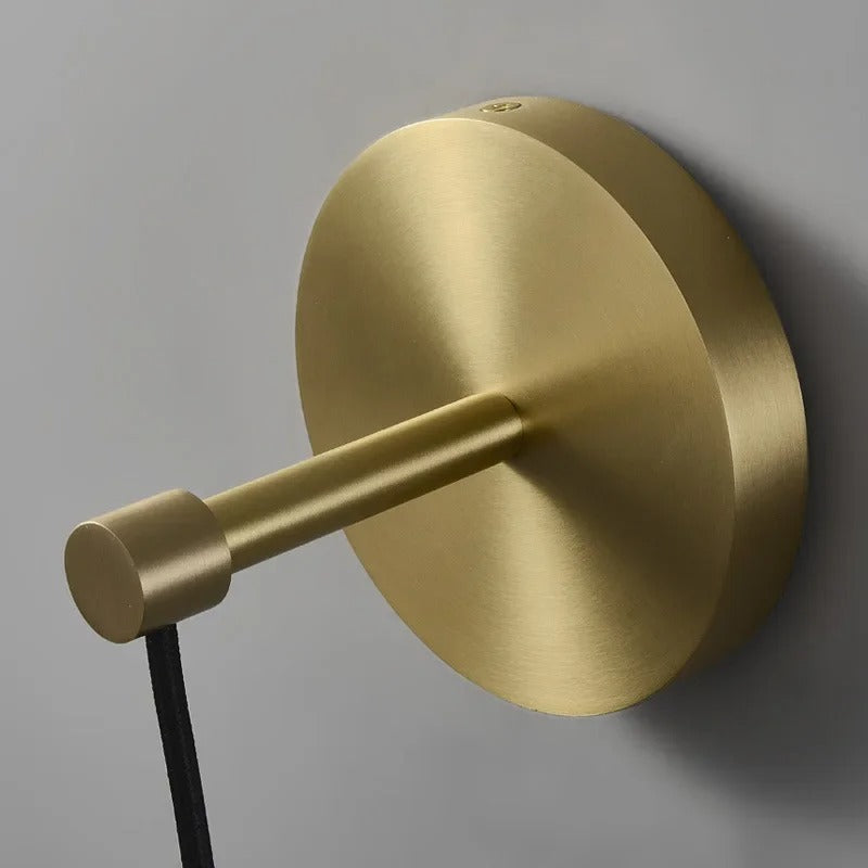 Applique murale dorée en verre style pendentif en cristal