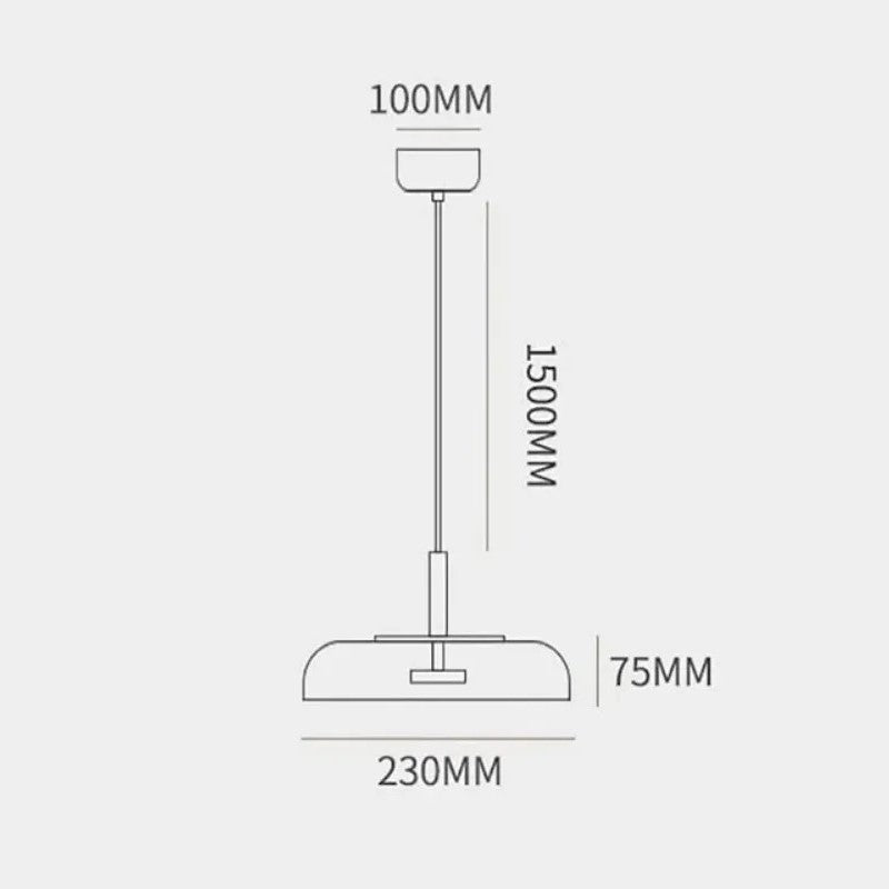 Suspension aérienne en verre | Style contemporain