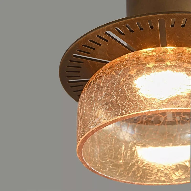 Suspension verre craquelé | Style moderne élégant