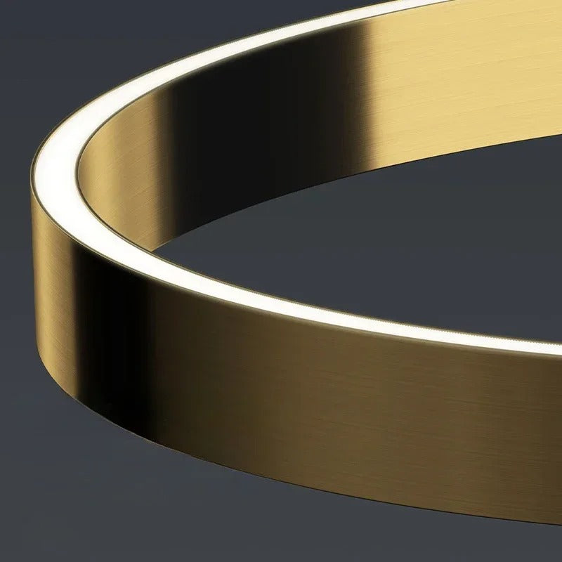 Lampadaire autoporté anneau moderne