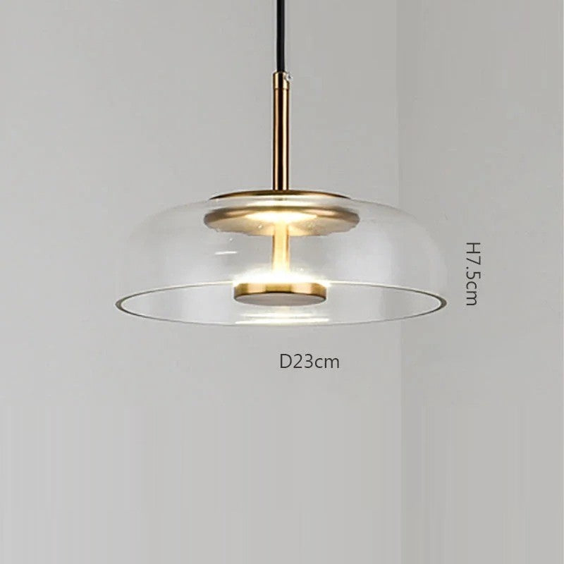 Suspension aérienne en verre | Style contemporain