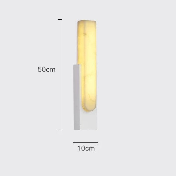 Applique murale marbre et métal