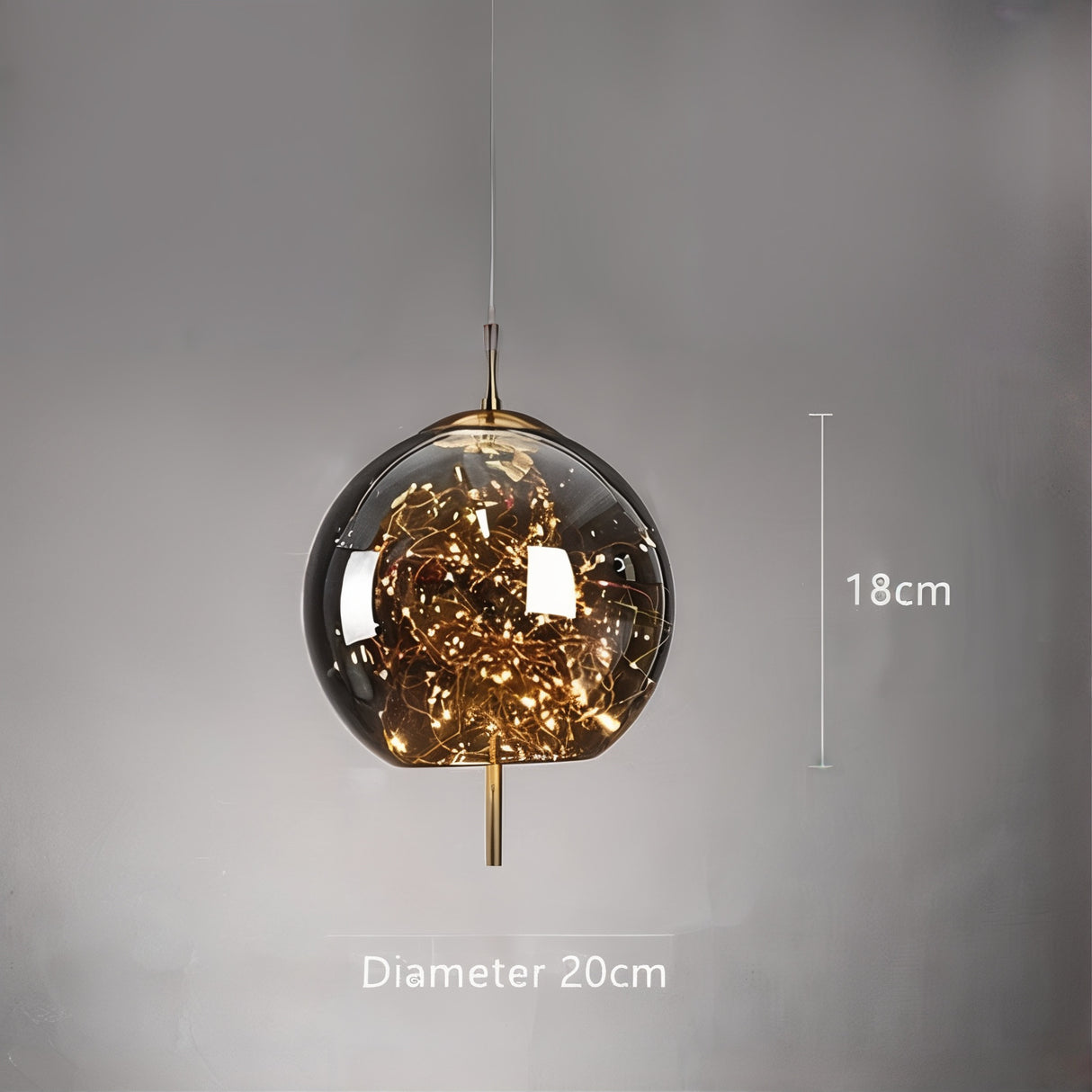 Suspension verre soufflé | Style contemporain féerique