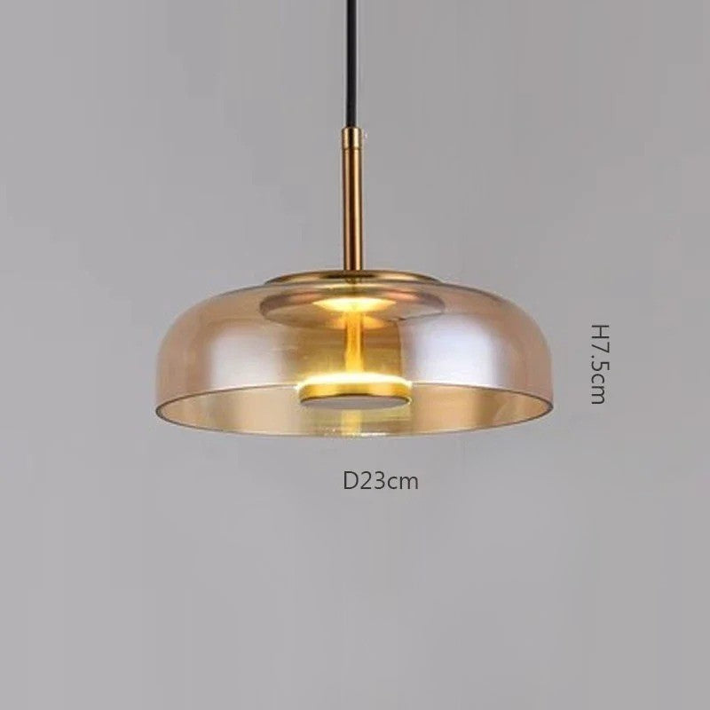 Suspension aérienne en verre | Style contemporain