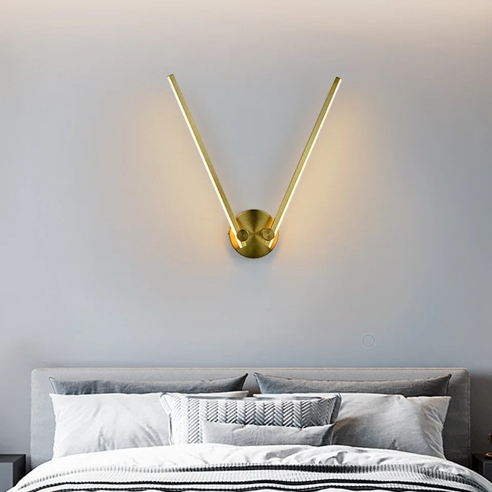 Applique mural rotative à 300° en aluminium en forme de tube noir à LED