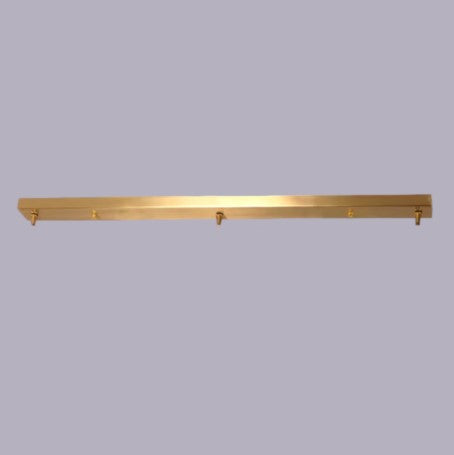 Socle de plafond rectangulaire pour suspensions multiples