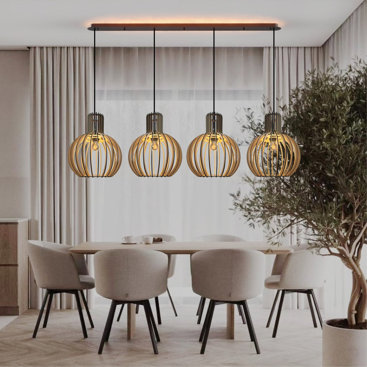 Suspension en bois scandinave | Woody