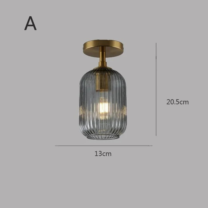 Plafonnier en verre | Vintage