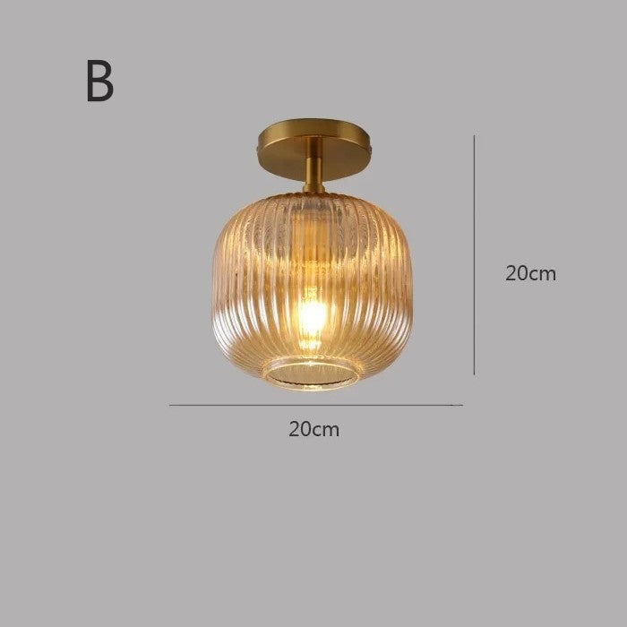 Plafonnier en verre | Vintage