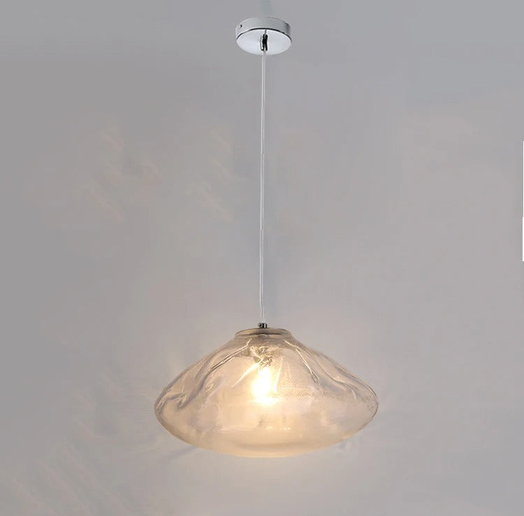 Suspension design verre soufflé | Style aérien contemporain