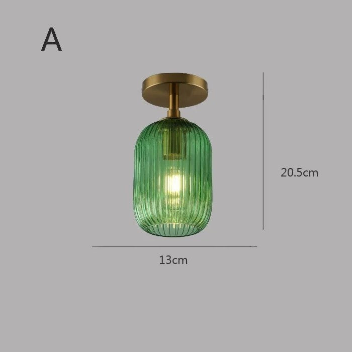 Plafonnier en verre | Vintage