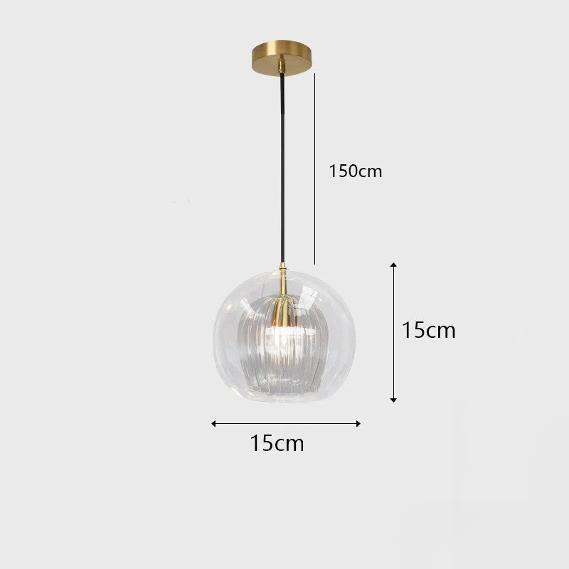 Suspension élégante en verre | Style contemporain