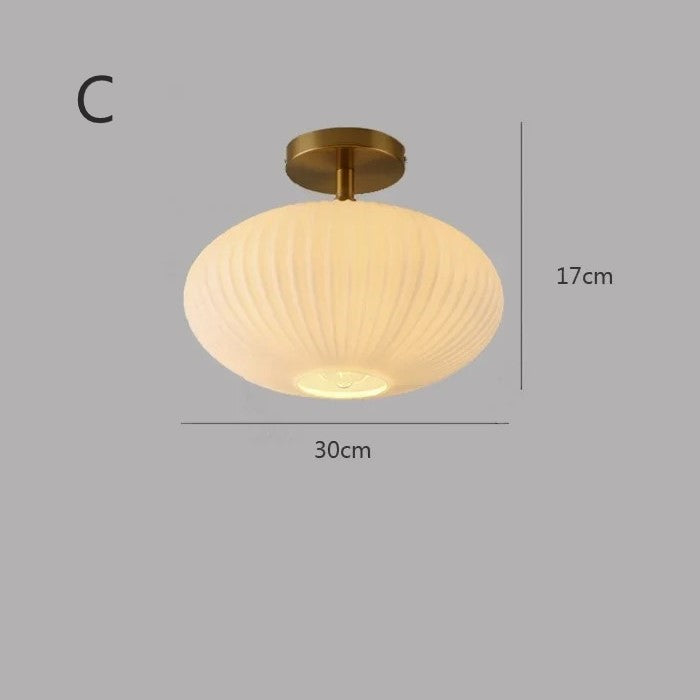 Plafonnier en verre | Vintage