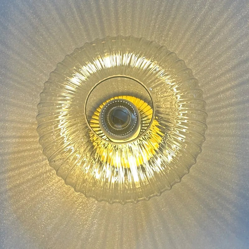 Applique murale verre soufflé | Style vintage