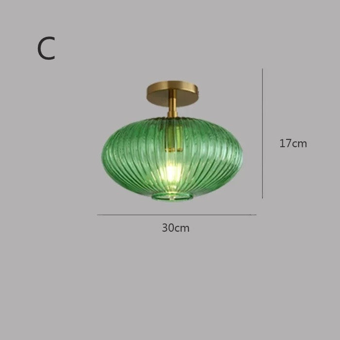 Plafonnier en verre | Vintage