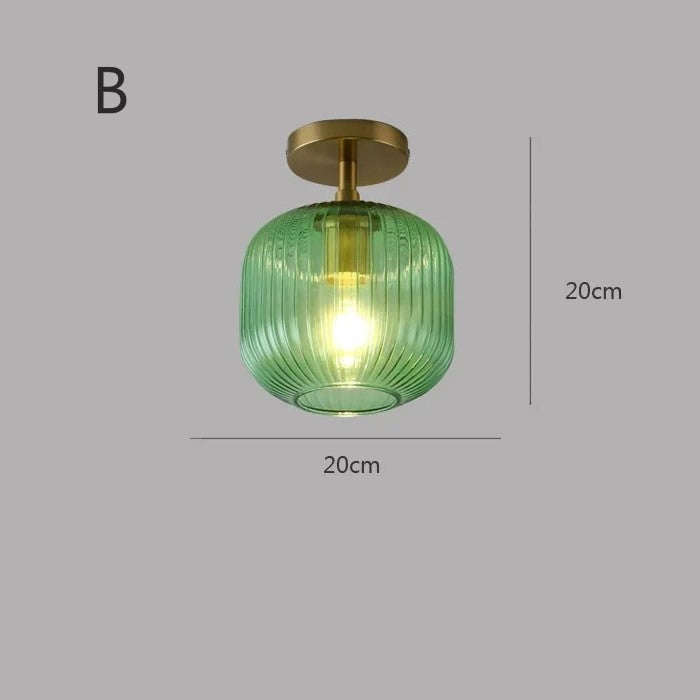 Plafonnier en verre | Vintage