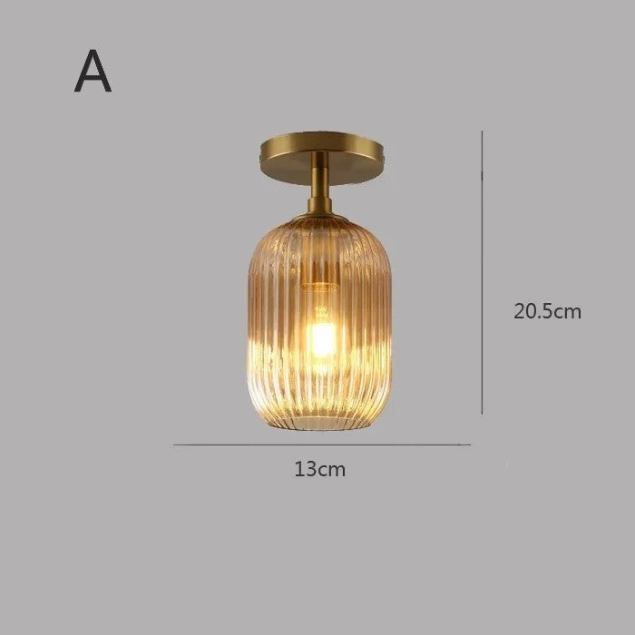 Plafonnier en verre | Vintage