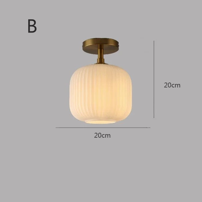 Plafonnier en verre | Vintage