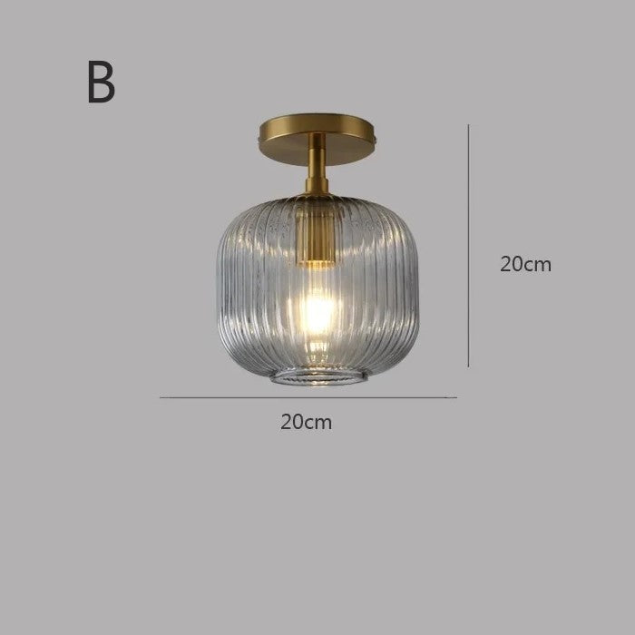 Plafonnier en verre | Vintage