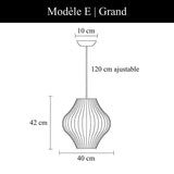 Suspension au design aérien | Style Japandi