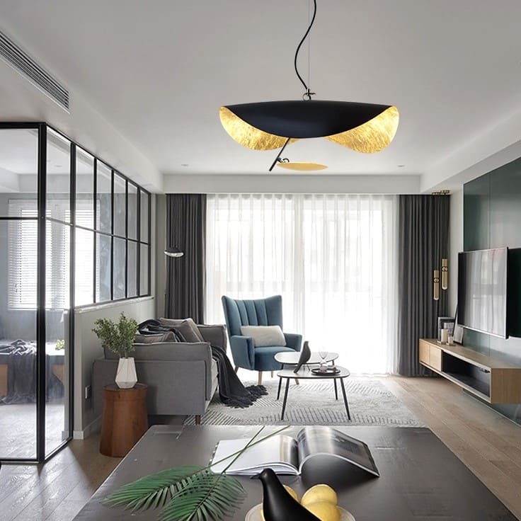 Suspension élégante dorée | Style contemporain